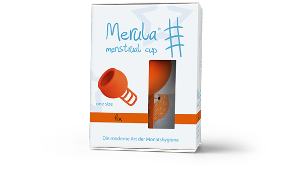 Menstruatie cup fox oranje 1 stuks Merula