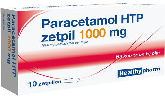 Paracetamol 1000 mg 10 zetpillen Healthypharm