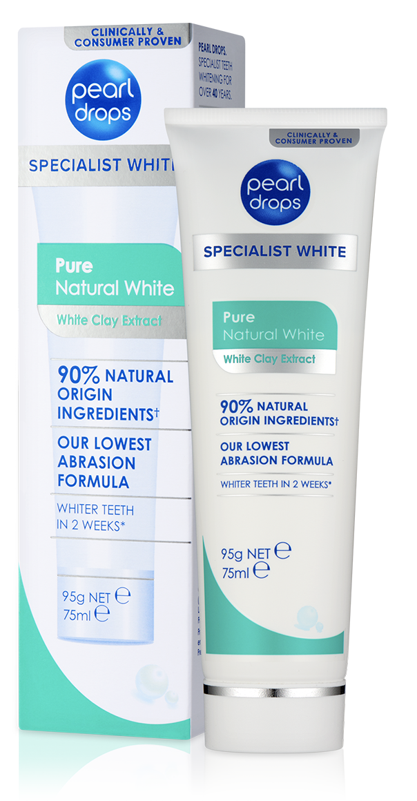 Pure Natural White tandpasta 50ml Pearldrops