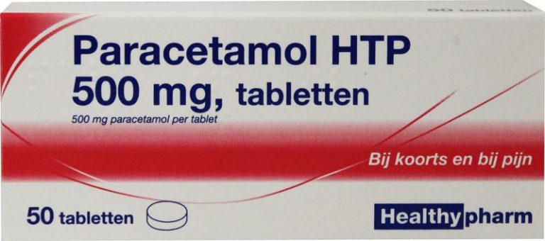 Paracetamol 500 mg 50 tabletten Healthypharm