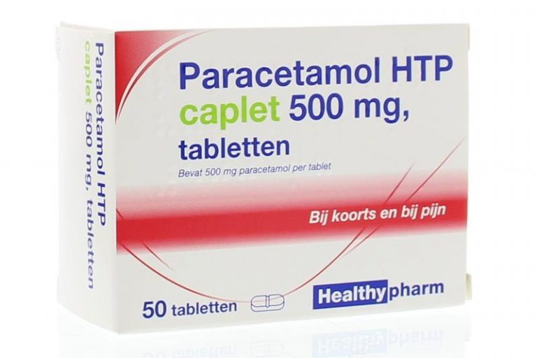 Paracetamol caplet 500 mg 50 tabletten Healthypharm