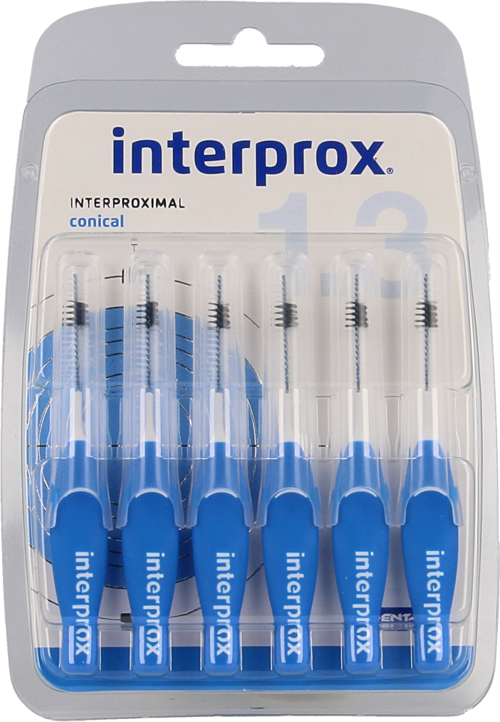 Interprox Premium conical 3,5-6mm 6 stuks (blauw)