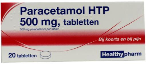 Paracetamol 500 mg 20 tabletten Healthypharm