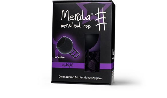 Menstruatie cup midnight zwart 1 stuks Merula