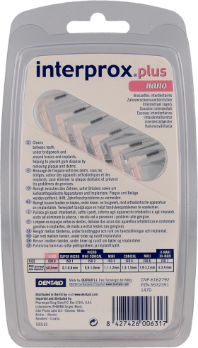 Interprox plus nano 1,9mm 6st (roze)