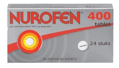Ibuprofen 400 mg Omhulde tabletten 24tb Nurofen