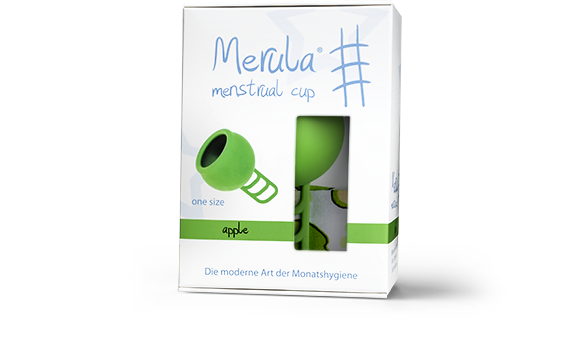 Menstruatie cup apple groen 1 stuks Merula