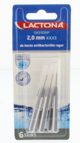 Easygrip interdental cleaners ragers Xxxs 2mm 6st lactona