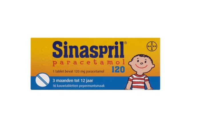 Sinaspril Paracetamol 120 mg 16 kauwtabletten