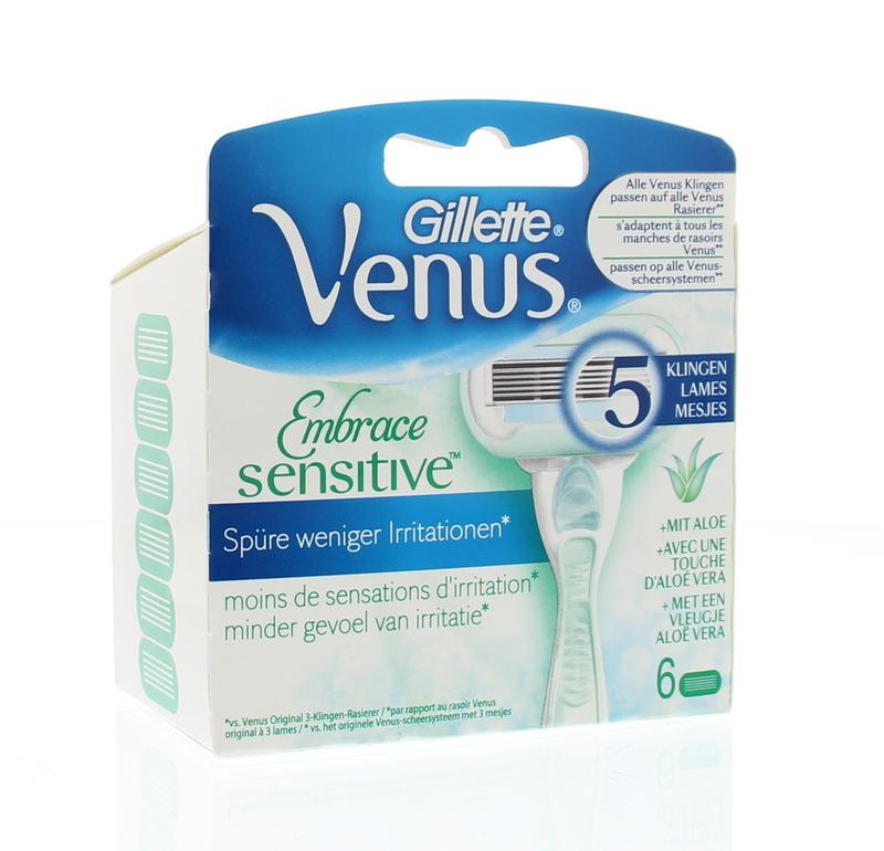 Venus embrace sensitive mesjes 6 stuks Gillette