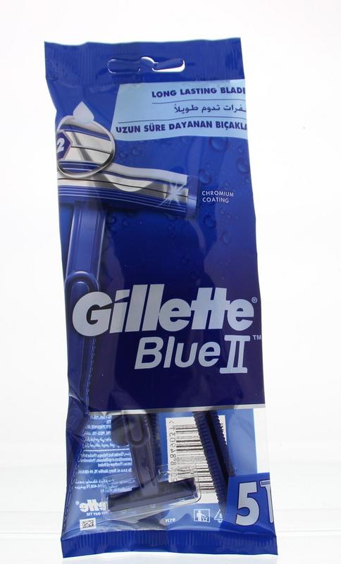 Blue II wegwerpmesjes 5st Gillette