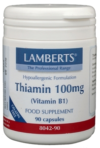 Vitamine B1 100 mg (thiamine) 90 vegi-caps Lamberts