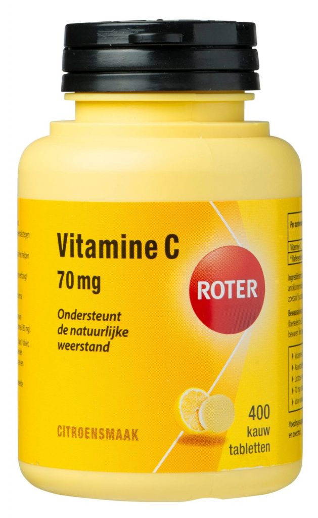 Vitamine C 70 mg citroen 400 tabletten Roter