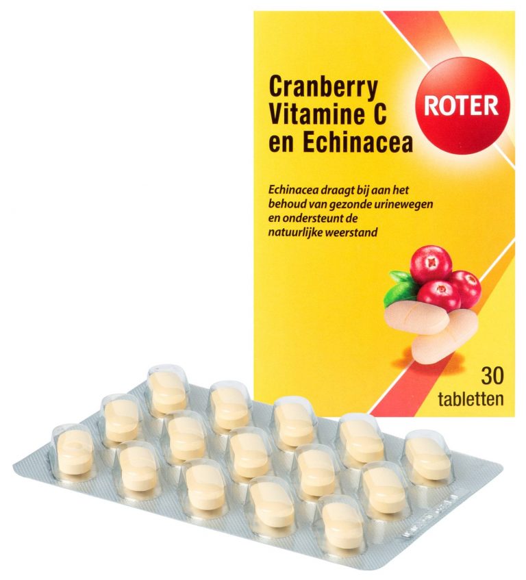 Cranberry vitamine C & echinacea 30 tabletten Roter