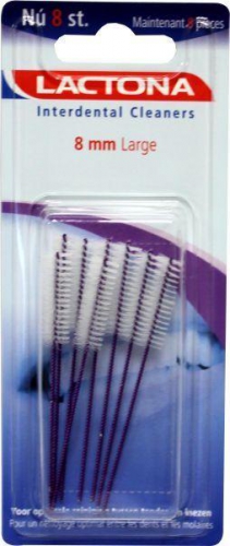 Interdental cleaners L 8.0 mm Violet Lactona