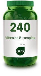 240 Vitamine B complex 50 mg 60 vegicapsules AOV