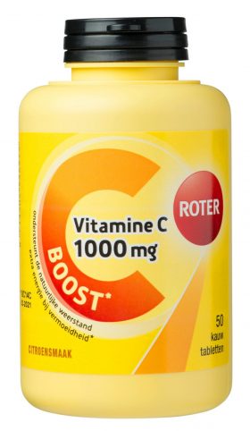 Vitamine C 1000 mg BOOST 50 kauwtabletten Roter