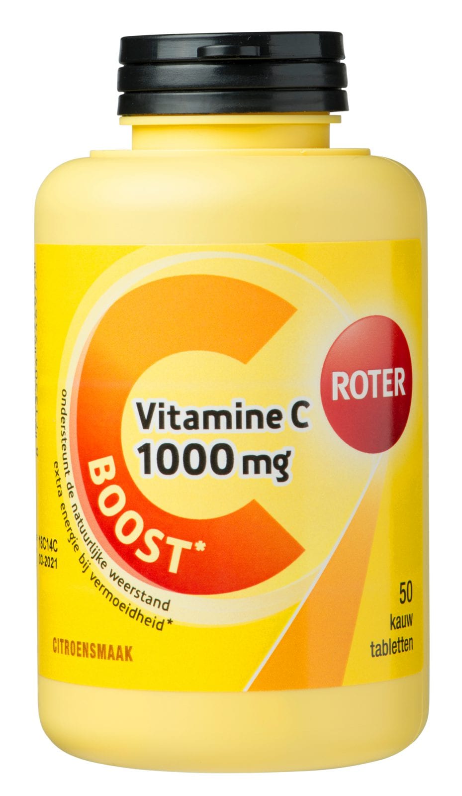 Zakje Plantage bekken Vitamine C 1000 mg BOOST 50 kauwtabletten Roter ⋆ Bik & Bik NL