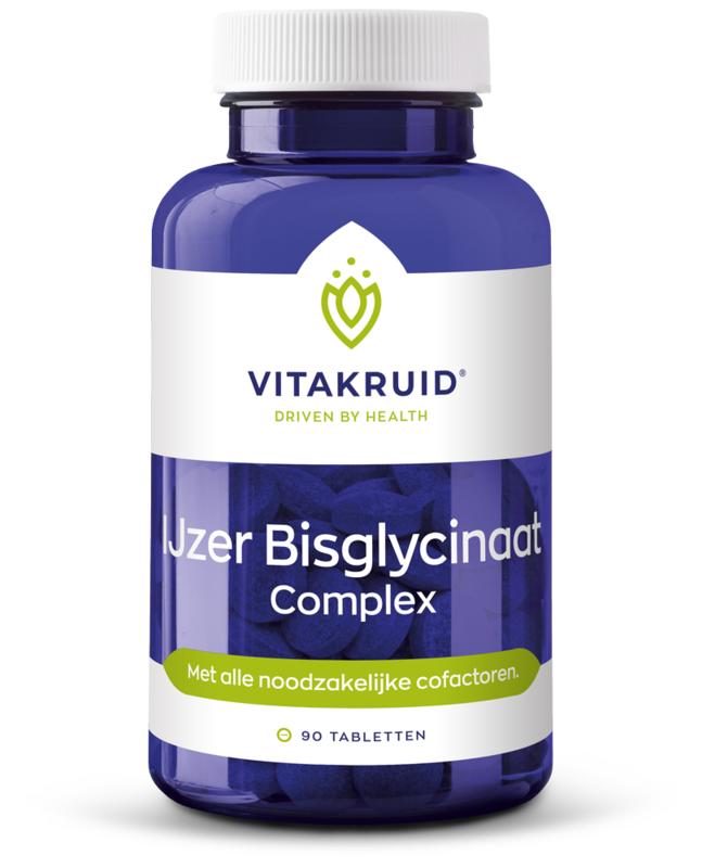 IJzer bisglycinaat complex 90 tabletten Vitakruid