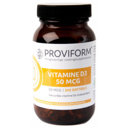 Vitamine D3 50 mcg 240 softgels Proviform