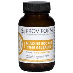 Vitamine B3 niacine 500 mg TR 100 tabletten Proviform