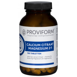 Calcium magnesium citraat 2:1 100 tabletten Proviform