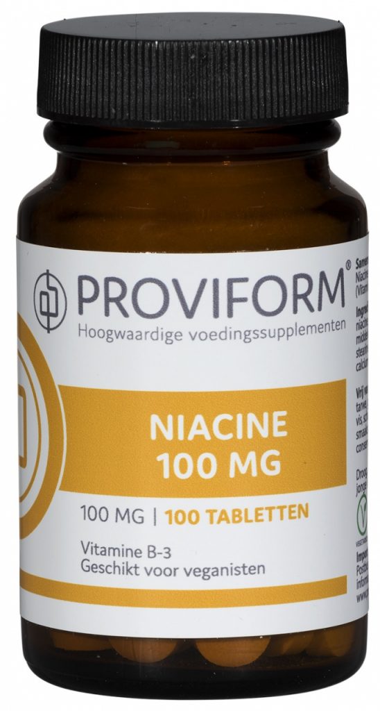 Vitamine B3 niacine 100 mg 100 tabletten Proviform