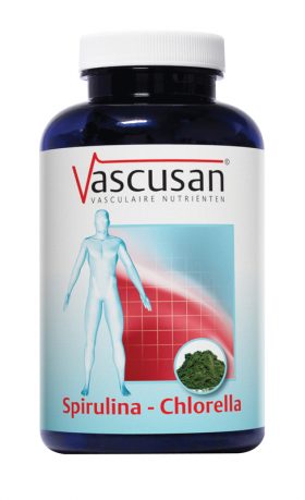 Spirulina chlorella 500 tabletten Vascusan