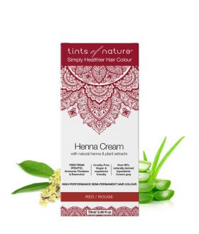 Henna cream red semi permanent 70 ml Tints Of Nature