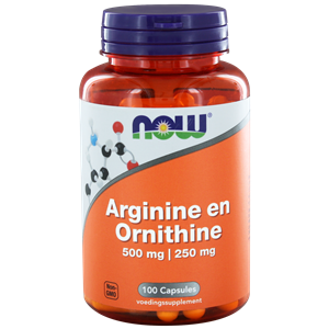 Arginine & Ornithine 500/250 mg 100 capsules NOW