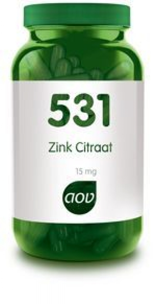 531 Zink citraat 15 mg 60 capsules AOV
