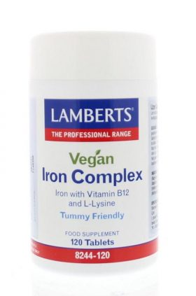 IJzer complex vegan 120 tabletten Lamberts
