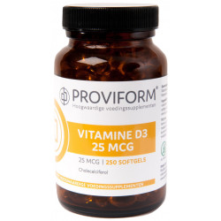 Vitamine D3 25 mcg - 1000IE 100 softgels Proviform