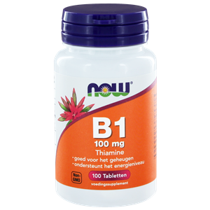 Vitamine B1 100 mg 100 tabletten NOW