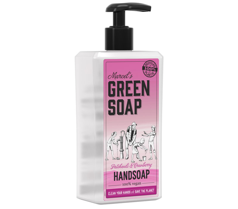 Handzeep patchouli & cranberry 500ml Marcel's GR Soap