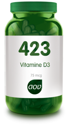 423 Vitamine D3 75 mcg 90 vegicapsules AOV