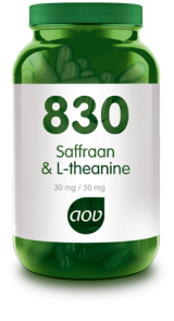 830 Saffraan & l-theanine 30 vegicapsules AOV