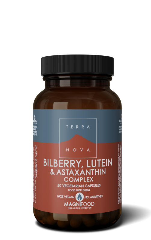 Bilberry lutein & astaxanthin complex 50 capsules Terranova