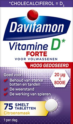 D3 Forte smelttablet 75 tabletten Davitamon