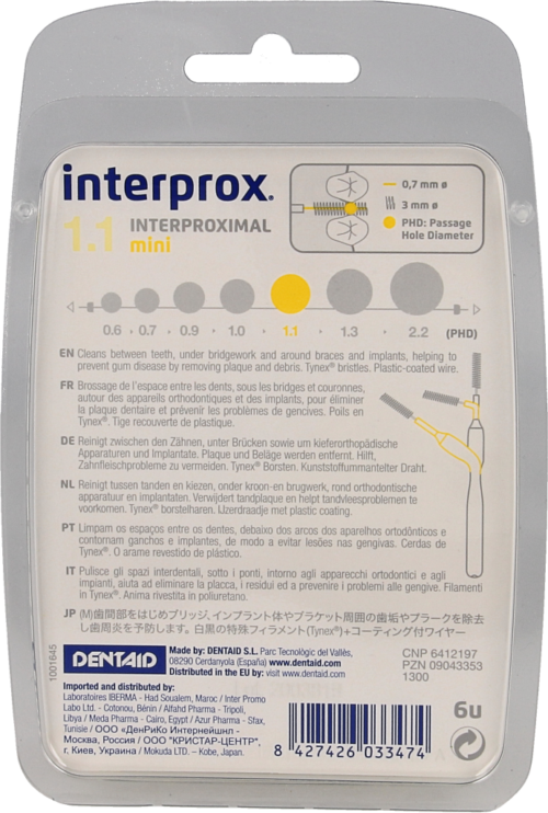 Interprox Premium Mini 3mm (geel) 6st