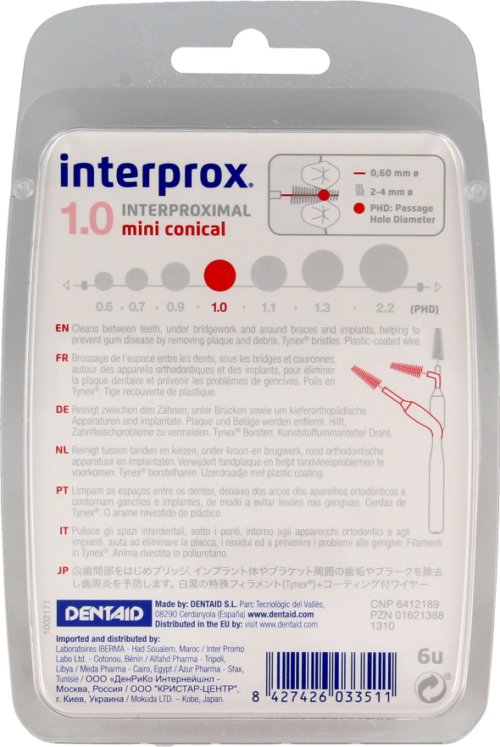 Interprox Premium Mini conical 2-4 mm (rood) 6st