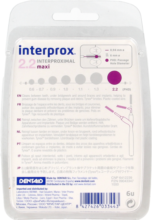 Interprox Premium maxi 6mm (paars) 6st