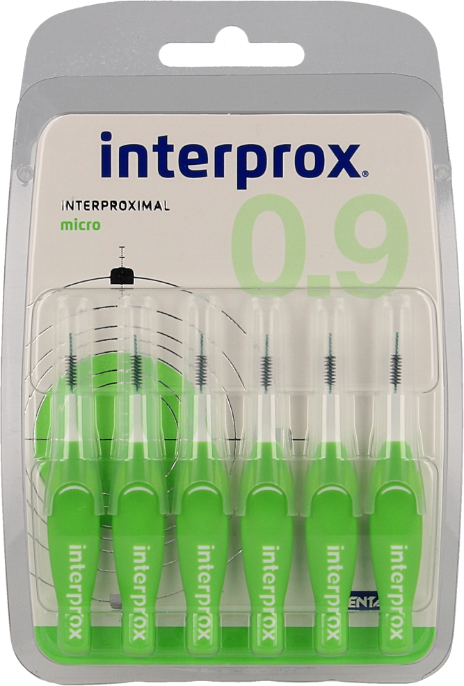 Interprox Premium micro 2.4 mm 6 stuks (groen)