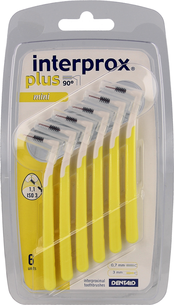 Interprox plus mini 3mm 6st (geel)