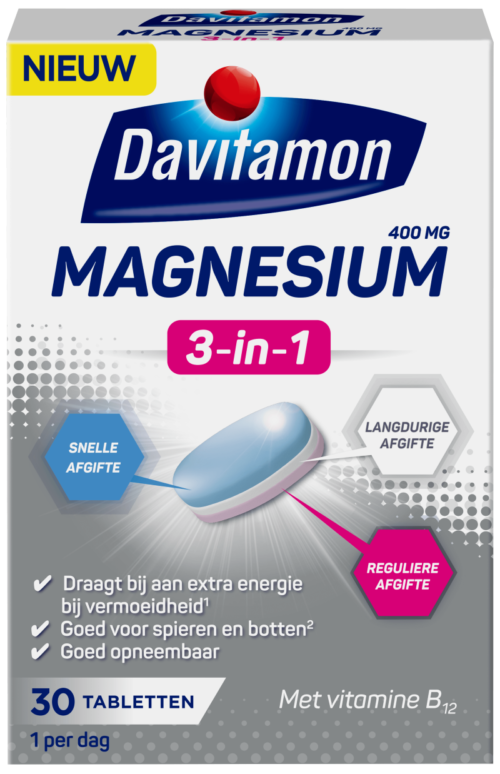 Magnesium 3 in 1 30 tabletten Davitamon