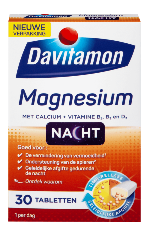Magnesium speciaal voor de nacht 30 tabletten Davitamon