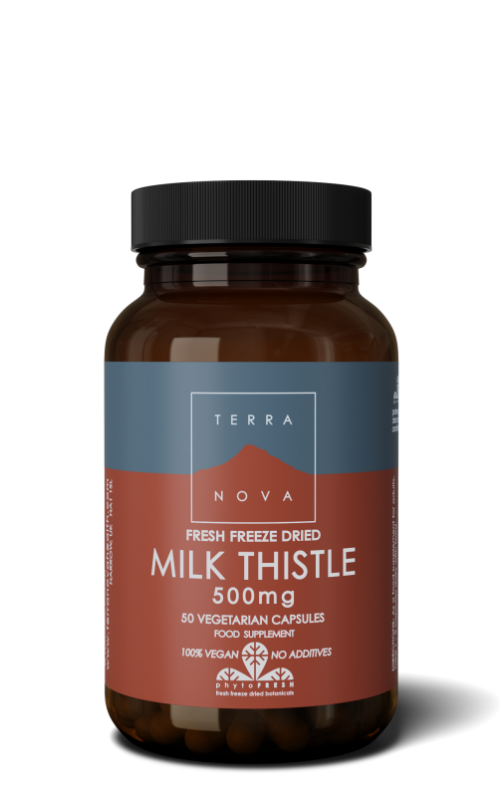 Milk thistle 500 mg 50 vegi-capsules Terranova