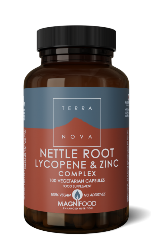 Nettle root lycopene & zinc complex 100 capsules Terranova
