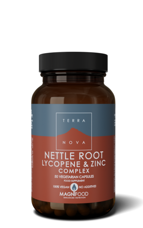 Nettle root lycopene & zinc complex 50 vegi-capsules Terranova