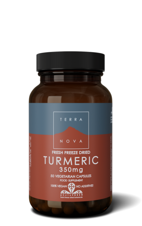 Turmeric 350 mg 50 vegi-capsules Terranova